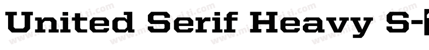 United Serif Heavy S字体转换